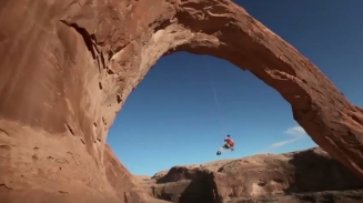 Jeep Pulls Super Bowl Commercial With “Pendulum” Jump from Utah’s Corona Arch