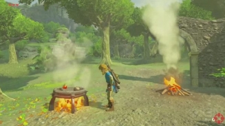 The Legend of Zelda: Breath of the Wild Showcases Link's Cooking Skills