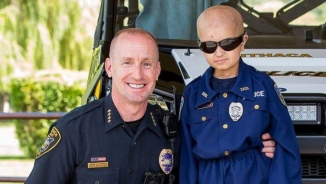 9 Y/O Boy Fighting Cancer Fulfills Dream Of Joining Police Force 