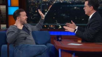 Stephen Colbert, Ricky Gervais Have Respectful Religion Debate on The Late Show