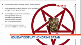 Florida Pastor Warns Satanic Monument to be Displayed This Christmas is 'Welcome Mat for Satan'